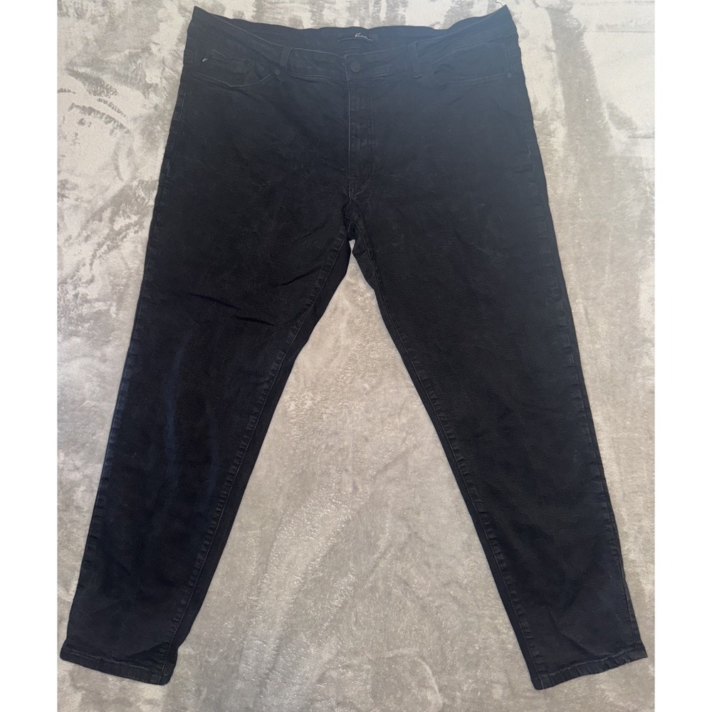 Kancan Jeans Womens 3XL High Rise Super Skinny Ankle Comfort Black Gothic Punk